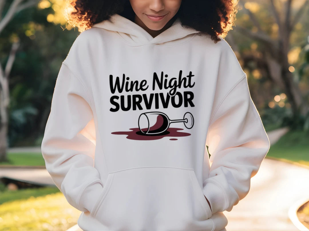 Wine night hoodie