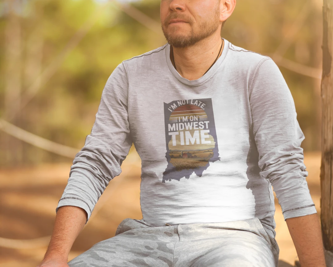 On Midwest Time Long Sleeve Shirt